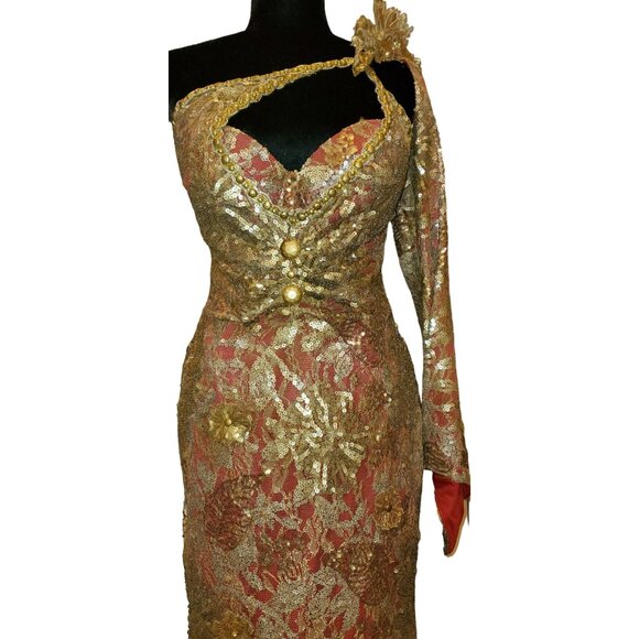 Luxury Couture Designer Party Prom Wedding Evening Cocktail Runway Gown Dress NW - Picture 8 of 16